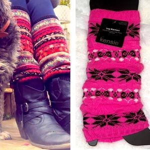 NWT Fair Isle Leg Warmers